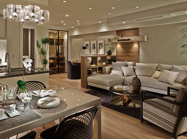 Living.  [Open style to increase conspicuously the sense of openness] (living ・ dining)