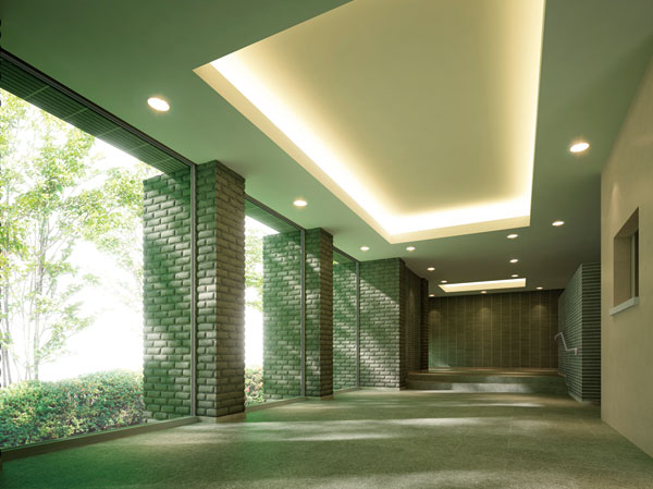 Shared facilities.  [Engrave the firm and the land of the aesthetics of the permanent] Material with texture of adopting the mansion, Design part and was the appearance of the flowers and trees and light. Its delicate and elegant architectural beauty is, It ticks firmly in the land of the aesthetics of the permanent. Also, It was colored by cherry, Providing a private terrace. You can enjoy calm moments with family and friends. (Entrance Hall Rendering)