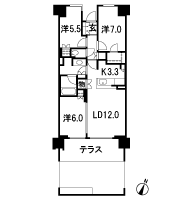 Floor: 3LDK + WIC, the occupied area: 73.76 sq m, Price: 66,500,000 yen, now on sale