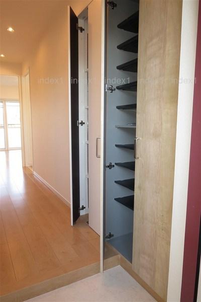 Entrance. Storage was also enhanced bright entrance