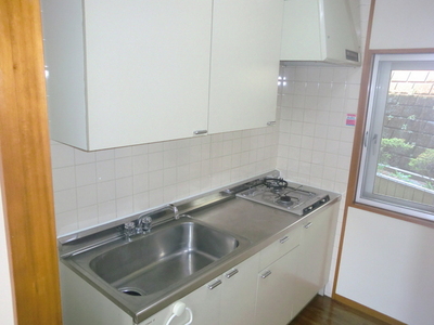 Kitchen. Two-burner gas stove is the kitchen