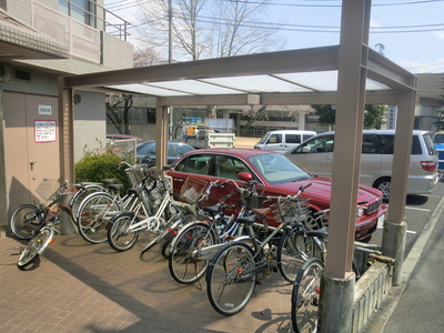 Other common areas. Is a parking lot with a roof