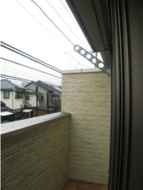 Balcony. Day is good.