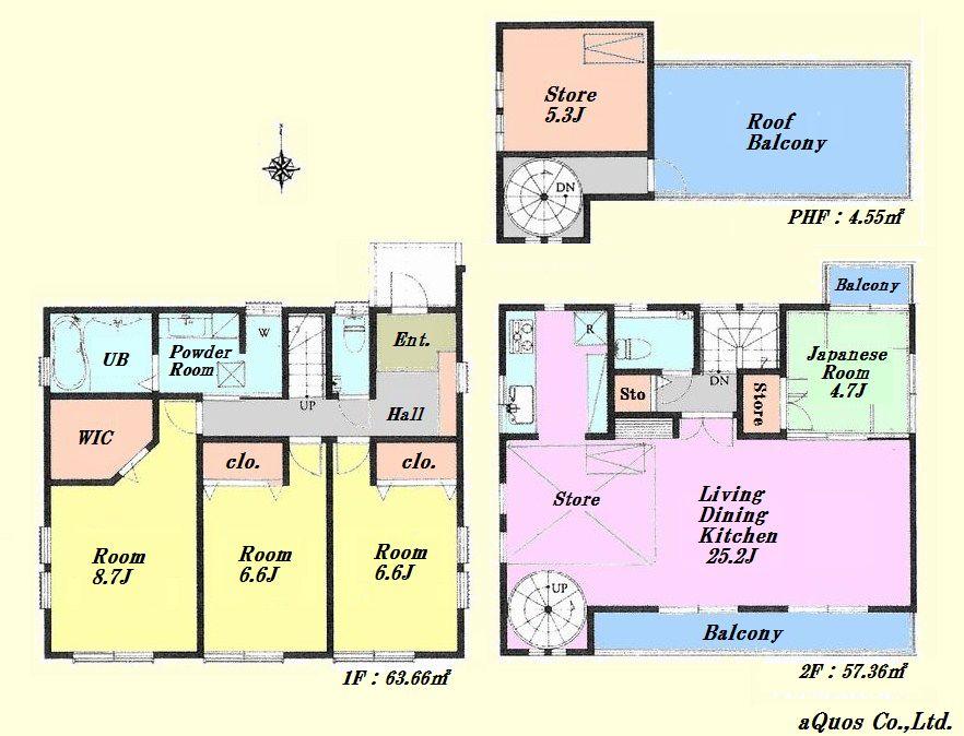 Floor plan. 83,800,000 yen, 4LDK, Land area 132.24 sq m , Building area 125.57 sq m