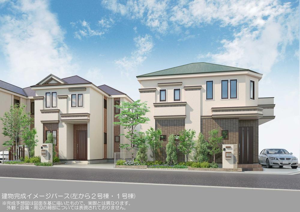 Rendering (appearance). Building complete image Perth (1 ・ 2 Building)