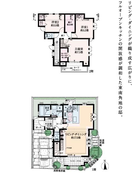 Floor plan. Lush natural environment, Administrative services of the peace of mind in child-rearing, Urban development, which has been developed in order to live, More robust Musashino Plateau. Where the livable conditions were trimmed, It is also one of the charms of Setagaya.  