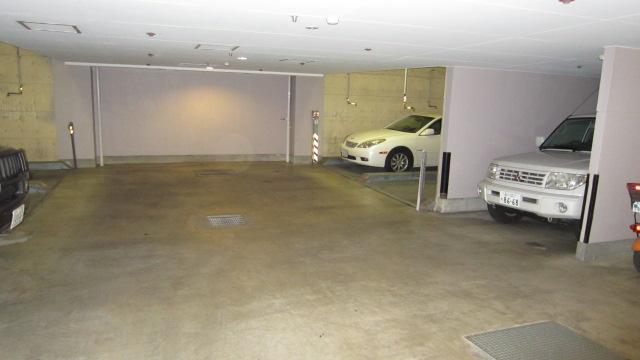 Parking lot. Common areas