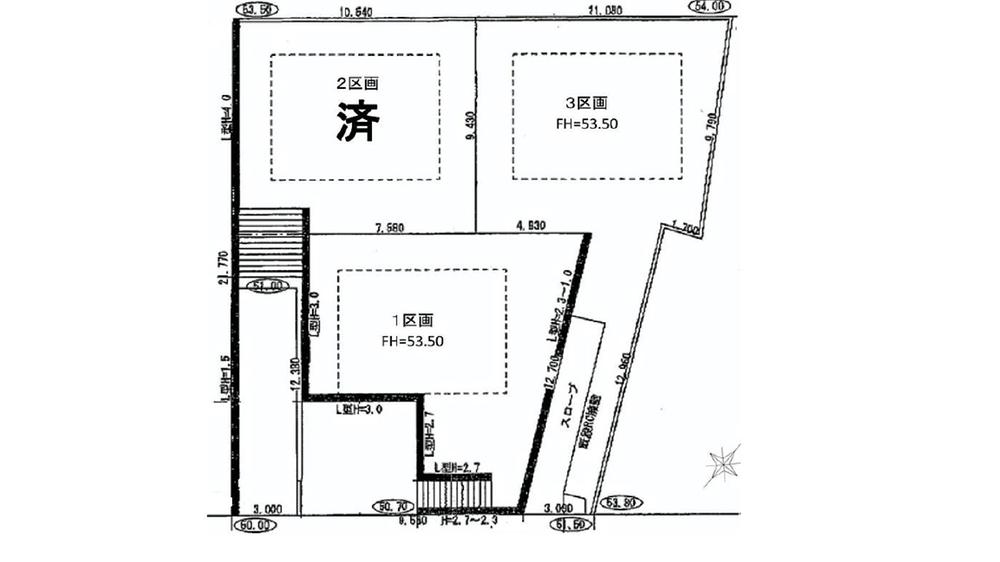 Compartment figure. Land price 57,800,000 yen, Land area 136.5 sq m