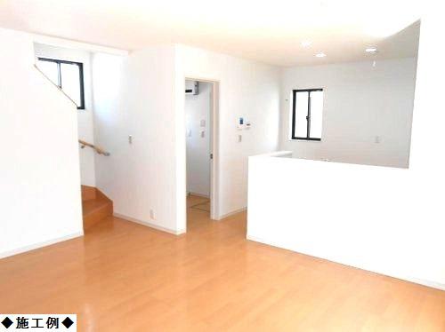 Building plan example (introspection photo). Living example of construction