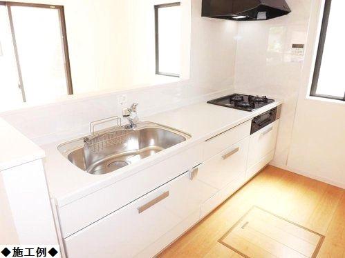 Building plan example (introspection photo). Kitchen construction cases