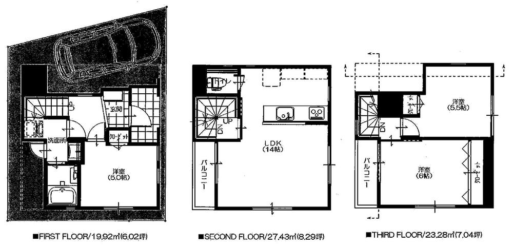 Floor plan. 49,800,000 yen, 3LDK, Land area 47.93 sq m , Building area 75.83 sq m