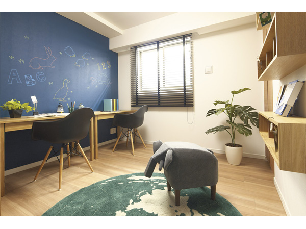 Interior.  [Western style room] The walls of the family board ( ※ Paid optional), Or the child is drawing, You have to be able to or write a message with illustrations.