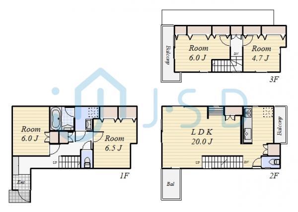 Floor plan. 59,800,000 yen, 4LDK, Land area 78.34 sq m , Building area 110.16 sq m