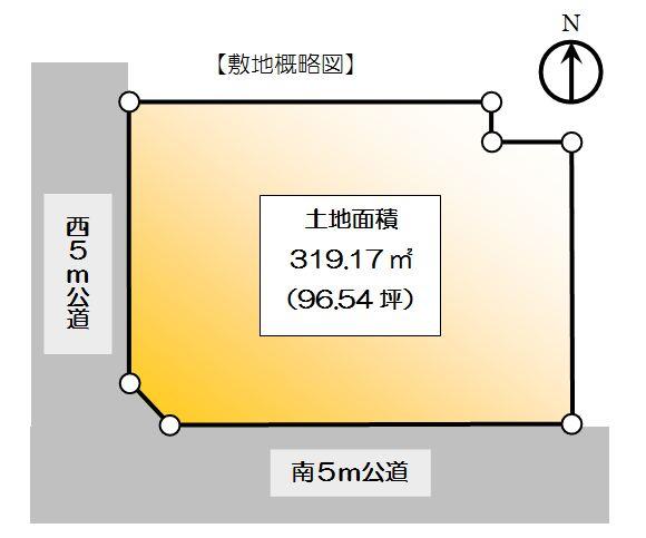 Compartment figure. Land price 258 million yen, Land area 319.17 sq m