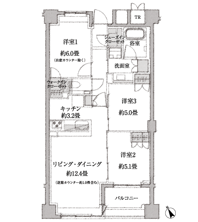 Floor: 3LDK + SIC + WIC, the occupied area: 71.75 sq m, Price: TBD
