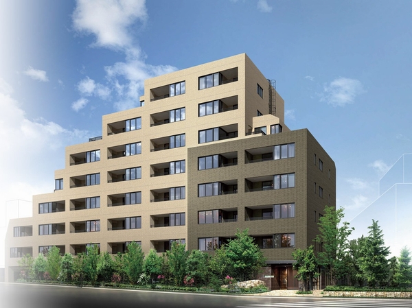 <The ・ Park House Kyodo Midori House> Exterior - Rendering