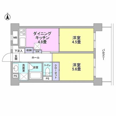 Floor plan. 1LDK The picture is.