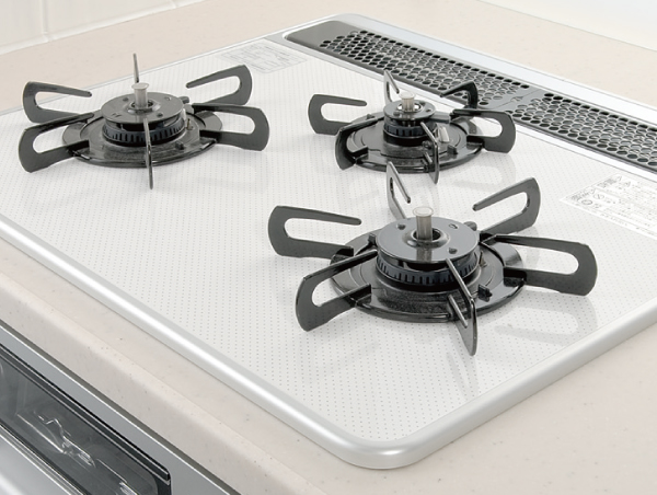 Kitchen.  [Hyper-glass coat the top plate] Adopt the stove of the top plate using the hyper glass coat. Beautiful appearance, Is also hard to break plate in shock.