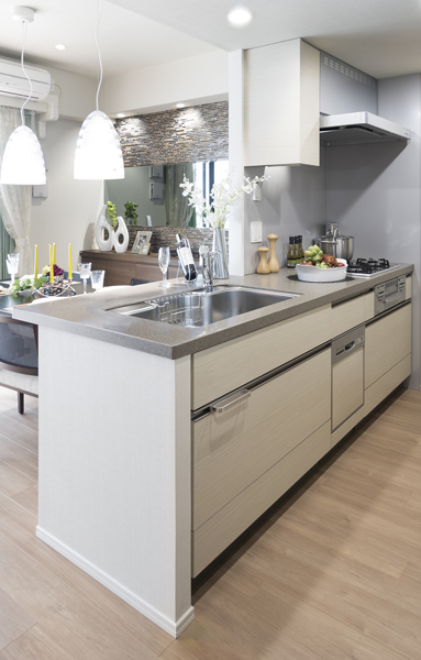 Kitchen with a fully equipped