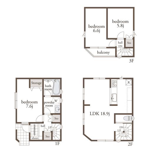 Other building plan example. Building Reference Plan 1 Building price 15.3 million yen