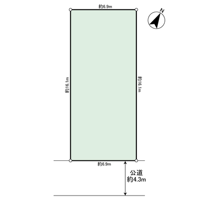 Compartment figure. ※ Sunshine facing the south road about 4.3m Good.