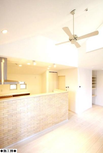 Building plan example (introspection photo). Living example of construction