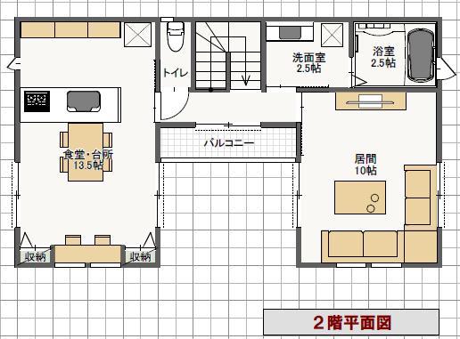 Building plan example (floor plan)