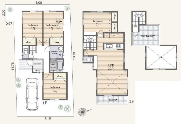 Other building plan example. Building plan example (A section)