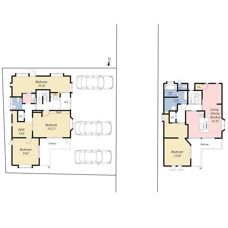 Floor plan. 100 million 49.8 million yen, 4LDK + S (storeroom), Land area 209.22 sq m , Building area 144.97 sq m