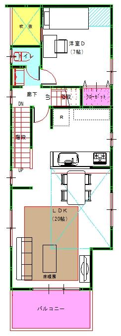 Floor plan. 84,900,000 yen, 4LDK, Land area 151.47 sq m , Building area 113.8 sq m 2 floor