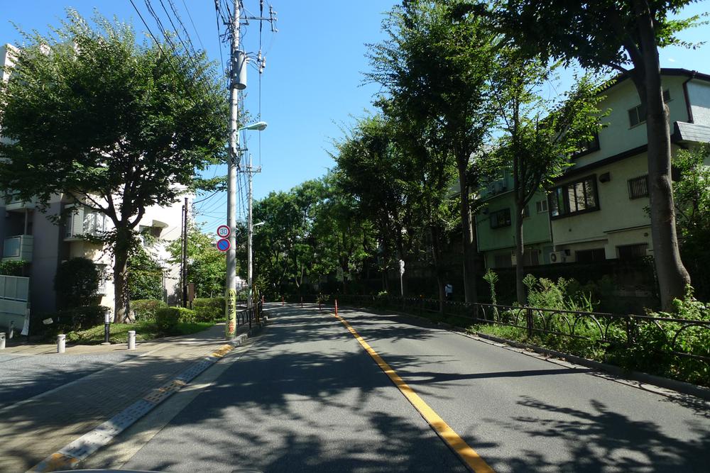 Streets around. 10m to the back of the green road