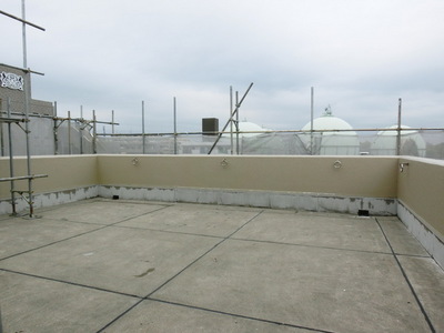 View. Wide roof is the balcony of the room