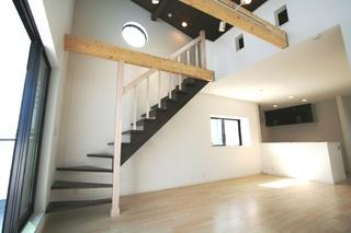 Building plan example (introspection photo). Construction case interior is a modern atmosphere. 