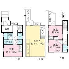 Floor plan. 45,800,000 yen, 3LDK, Land area 41.43 sq m , Building area 64.57 sq m