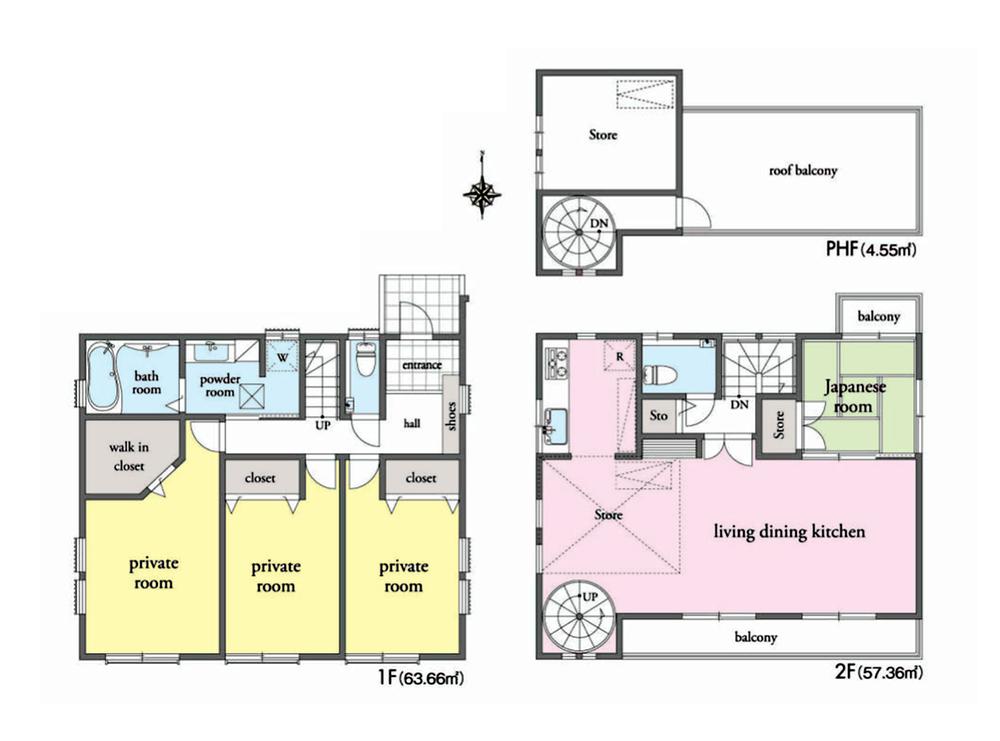 Floor plan. 83,800,000 yen, 4LDK, Land area 132.24 sq m , Building area 125.57 sq m floor plan