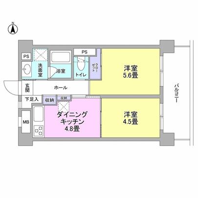 Floor plan. Is a floor plan of 1LDK.