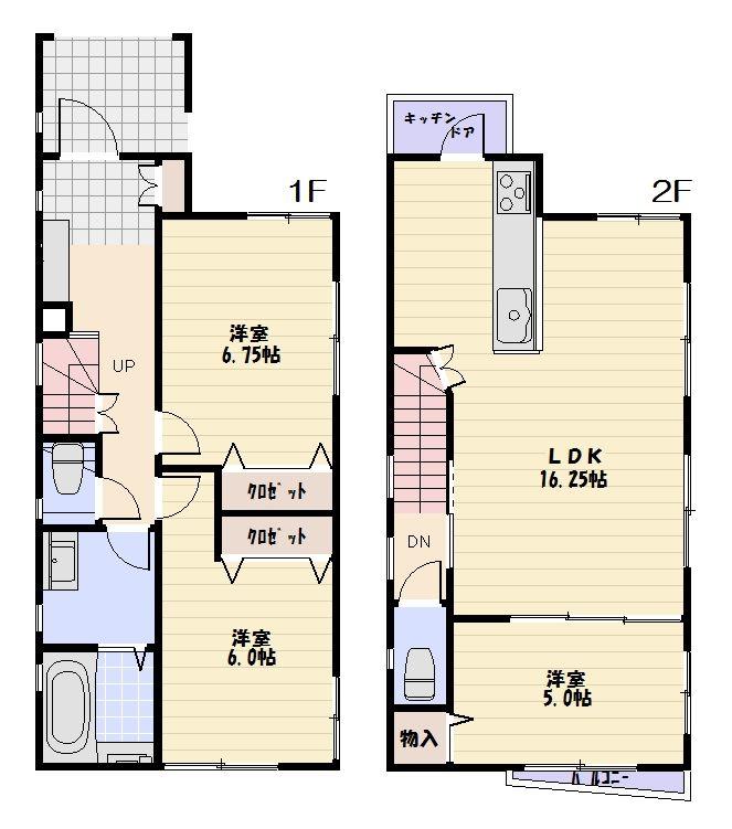 Floor plan. (C Building), Price 59,800,000 yen, 3LDK, Land area 81.51 sq m , Building area 81 sq m