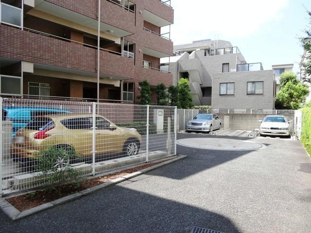 Parking lot. Common areas