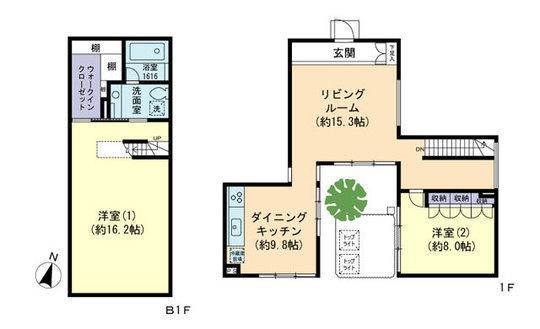 Floor plan. 2LDK+S, Price 84,800,000 yen, Footprint 115.52 sq m , Balcony area 15.49 sq m