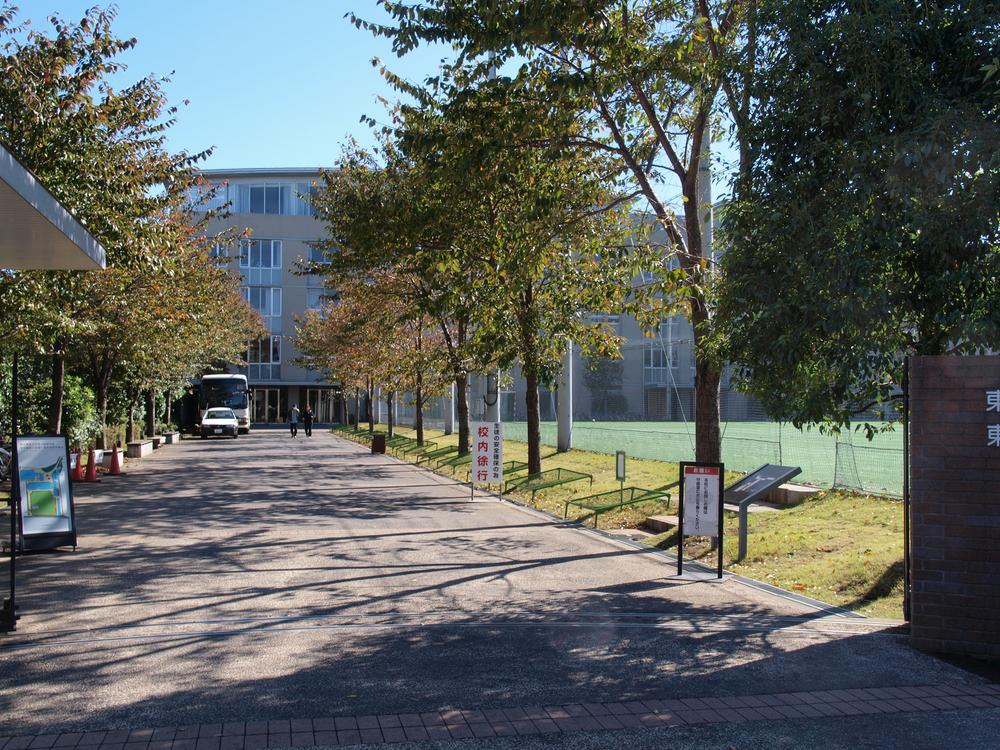 high school ・ College. Private Tokyo University of Agriculture until the first high school 743m