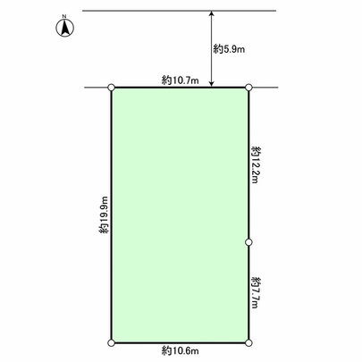 Compartment figure. We are facing on the north side front road about 5.9m.