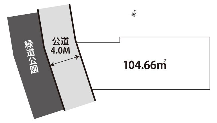 Compartment figure. Land price 79,800,000 yen, Land area 104.66 sq m cherry trees will spread in front of the eye. 