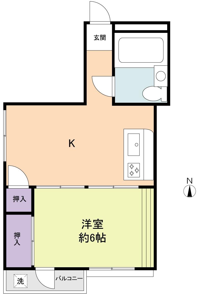 Floor plan. 1K, Price 12 million yen, Occupied area 29.73 sq m   ☆ Floor: 1K