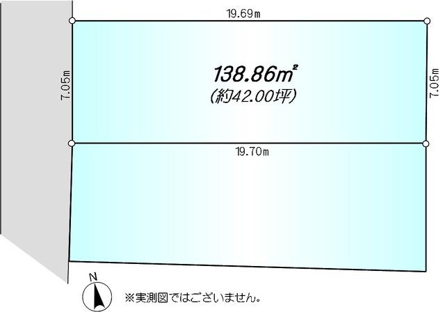 Compartment figure. Land price 69,800,000 yen, Land area 138.86 sq m compartment view