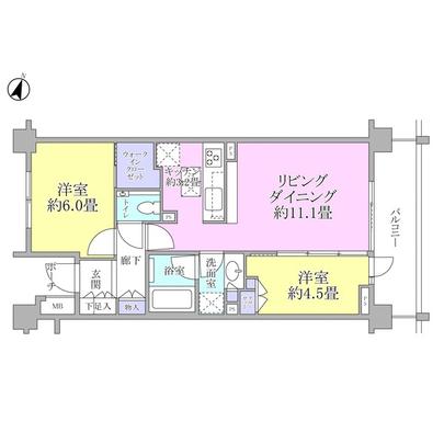 Floor plan. ■ 2LD ・ It is a K type!