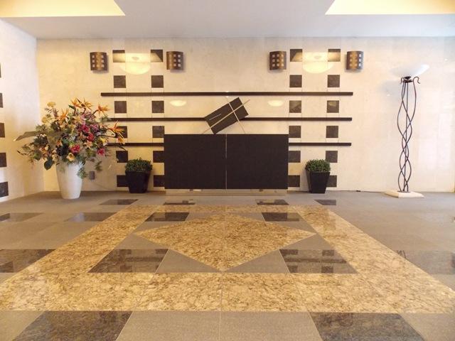 lobby. Symbolic art objects