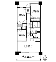 Floor: 3LDK, occupied area: 71.82 sq m, Price: 62,200,000 yen, now on sale