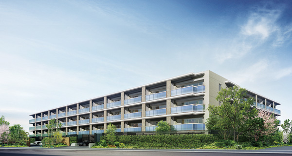 Features of the building.  [appearance] "Kamikitazawa" station walk 11 minutes. The first kind low-rise exclusive residential area (some first-class residential area), Low-rise residences birth of all 95 House in the land of the site area of ​​7000 sq m more than. (Exterior view)