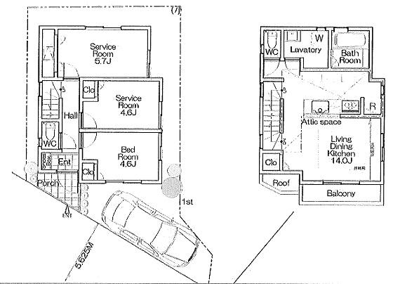 Floor plan. 46,800,000 yen, 3LDK, Land area 70.61 sq m , Building area 70.32 sq m