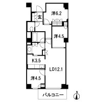 Floor: 3LDK (basic plan), the occupied area: 70.01 sq m, Price: 73,697,253 yen, now on sale